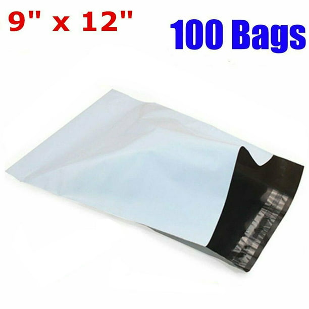 1 9x12 White Poly Mailers Shipping Envelopes Self Sealing Bags 1.7 MIL 9 x 12